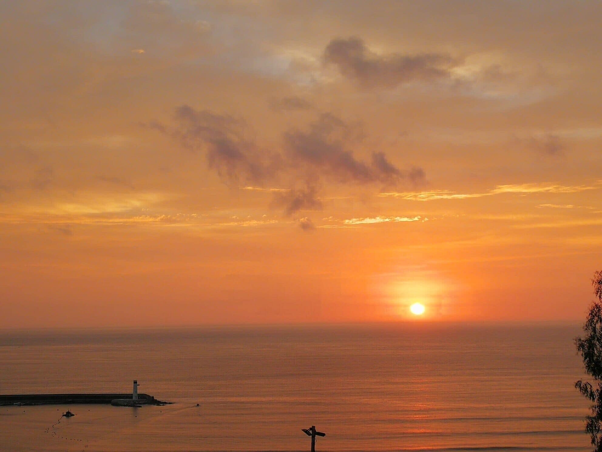 An amazing sunset in Lima