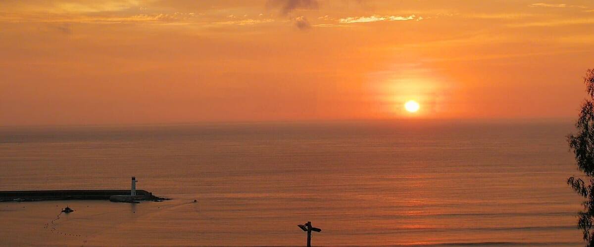 An amazing sunset in Lima