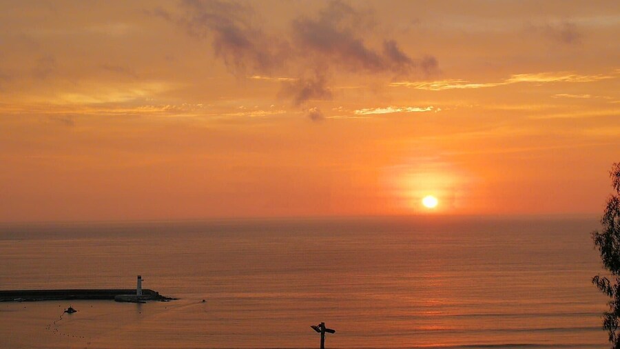 An amazing sunset in Lima