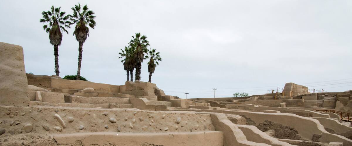 E6JAKY Huaca of San Miguel (1100-1450 BC). Ichma culture. Lima. Peru.. Image shot 07/2014. Exact date unknown.