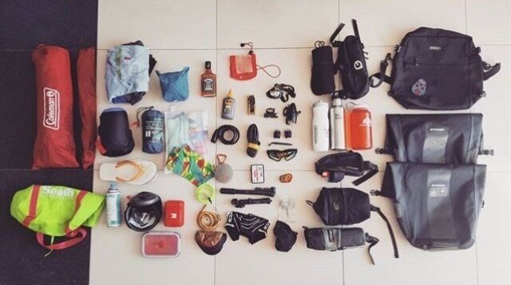 Bikepacking essential overnight trip.. can all fit to a good bikepacking seat bag https://adventuregearhub.com/best-bikepacking-seat-bag/