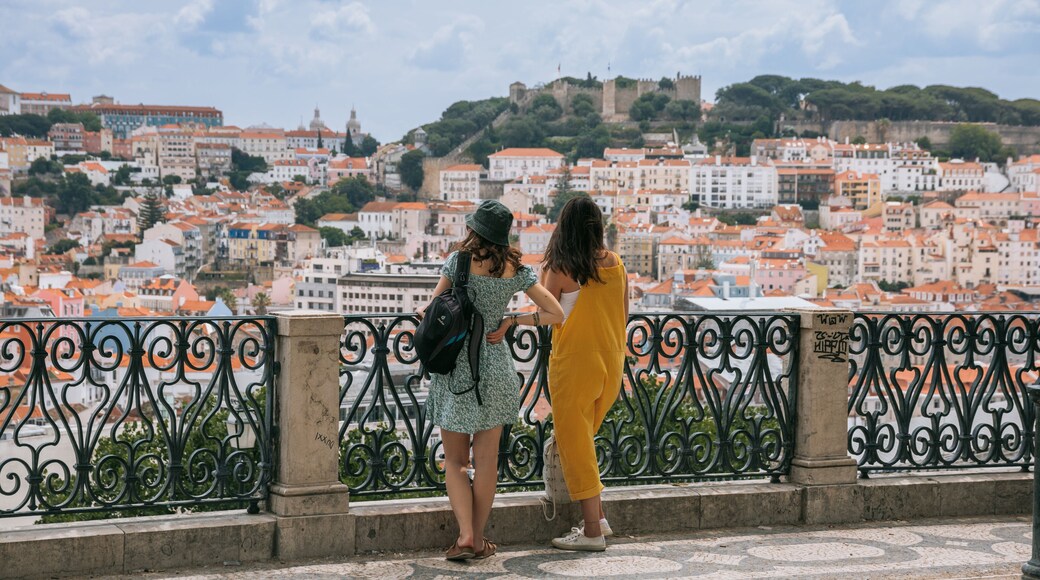 Bairro Alto featuring a city and views as well as a couple