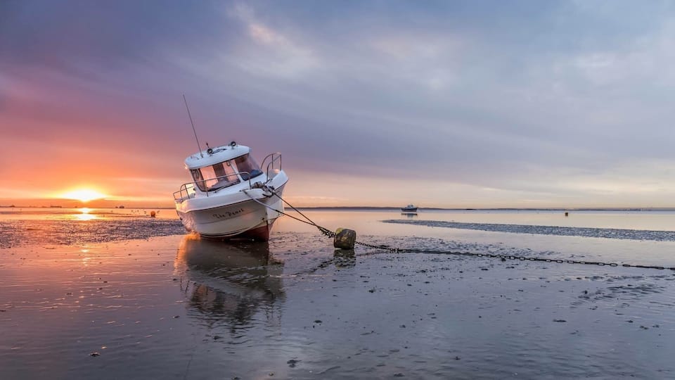 Beautiful sun rise in Thorpe bay Essex