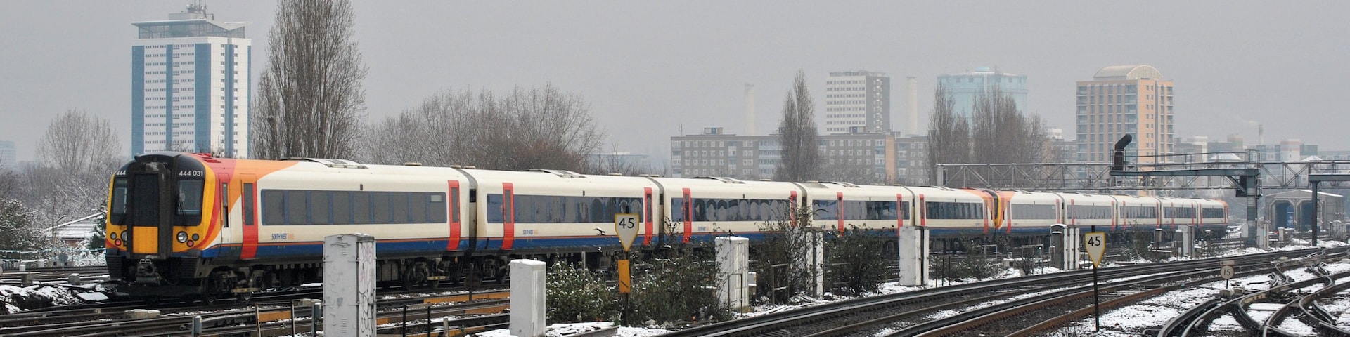 South West Class 444 Desiro electric multiple-unit.