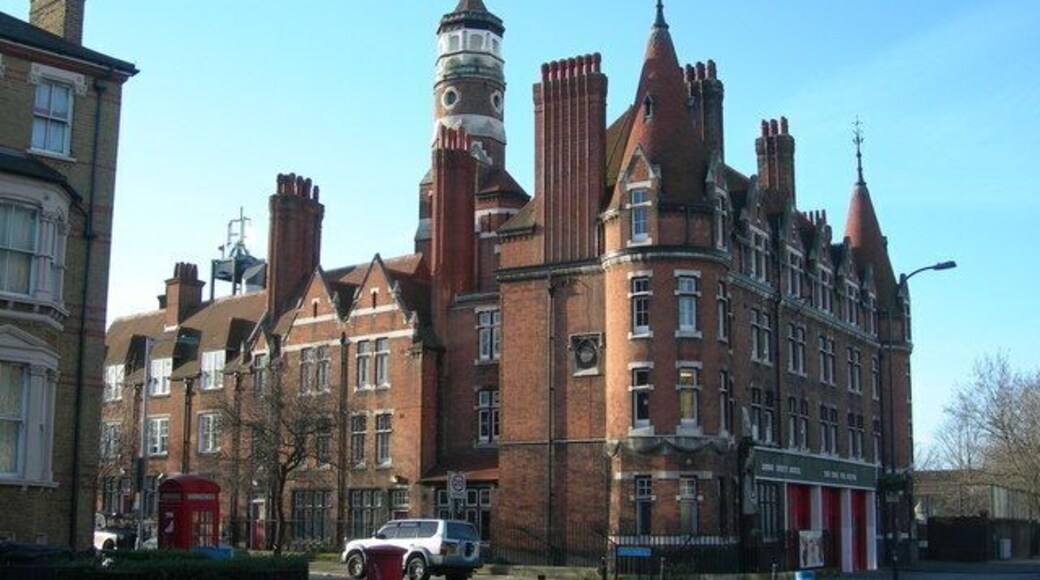 New Cross Fire Station On the corner of Waller Road and Queen's Road.