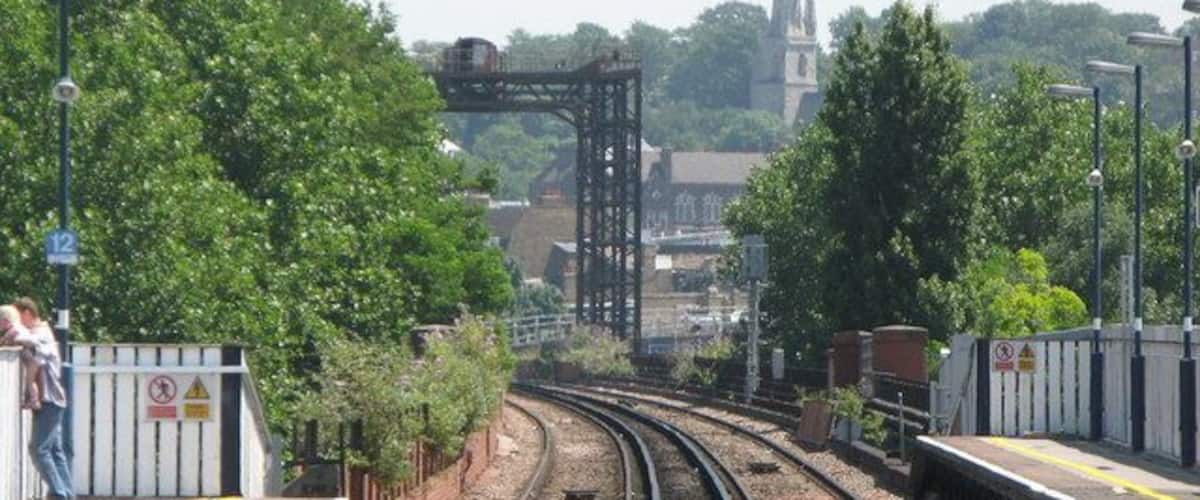 Tracks east of Deptford station