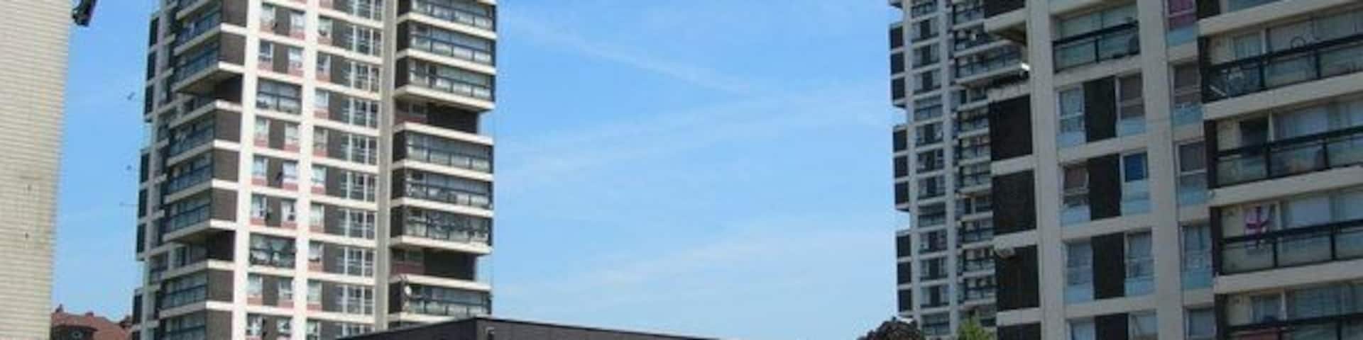 Wyndham and Comber Estate SE5. Taken from Wyndham Road.