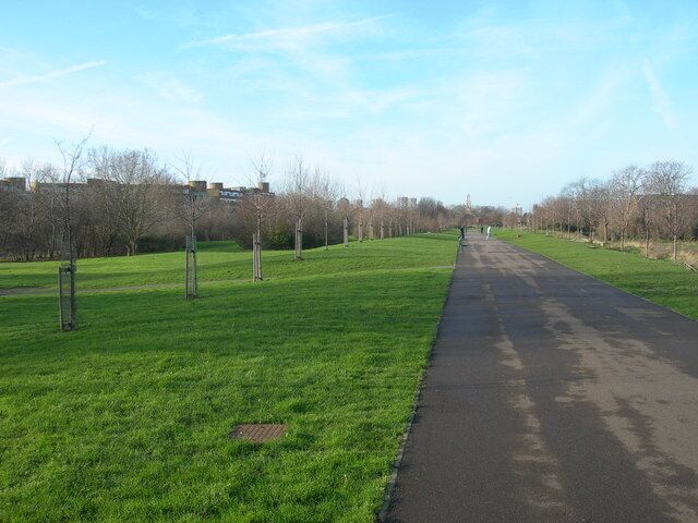 Burgess Park Photo taken near Sumner Road and the Trafalgar Bridge which used to go over a canal. See the historic map for a contrast -- the area was much more built up then.