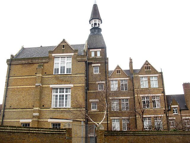 Former school on Hunter Close (2). A view of this converted school building from Prioress Street. See also 1764490.