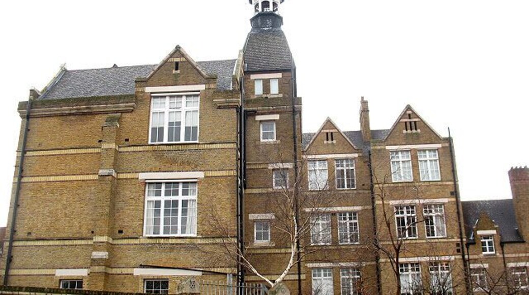 Former school on Hunter Close (2). A view of this converted school building from Prioress Street. See also 1764490.