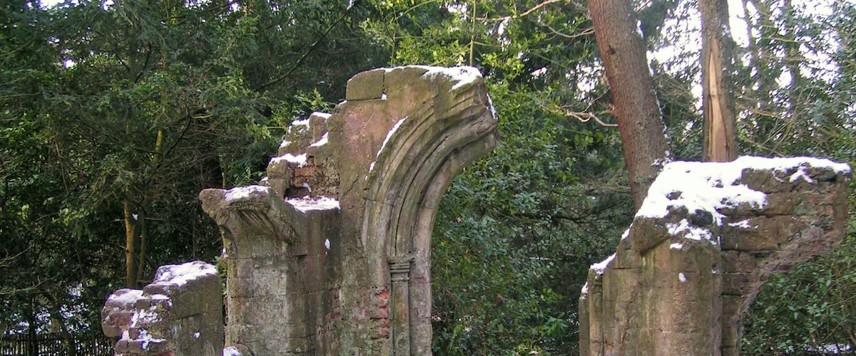 Sydenham Woods - a folly. A Victorian folly, once a feature of one of the large houses that used to line Sydenham Hill, SE26. Now in the London Wildlife Trust's Sydenham Hill Woods.