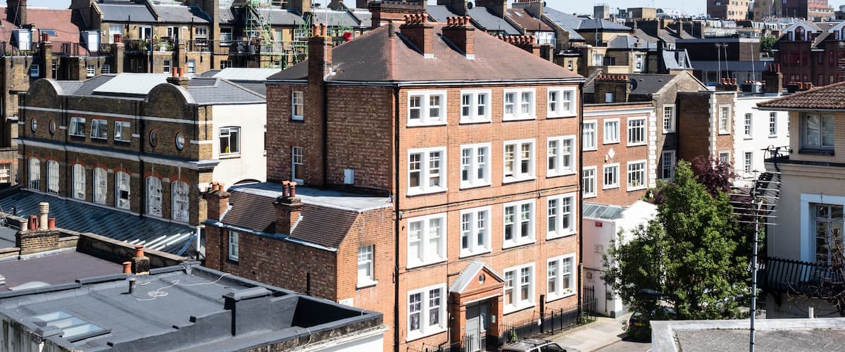 London, UK - June 06, 2018: London cityscape in the vicinity of Bayswater station
