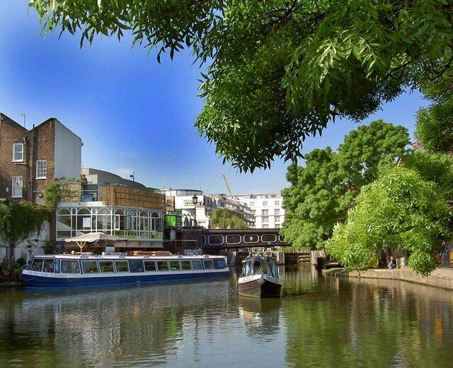 Floating restaurant Camden On the Regent's Canal near Chalk Farm Road.