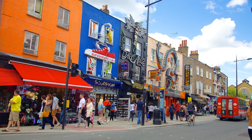Camden Town which includes shopping