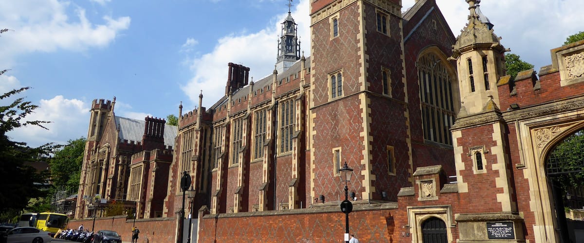 Exterior of Lincoln's Inn Great Hall. As seen from Newman's Row.