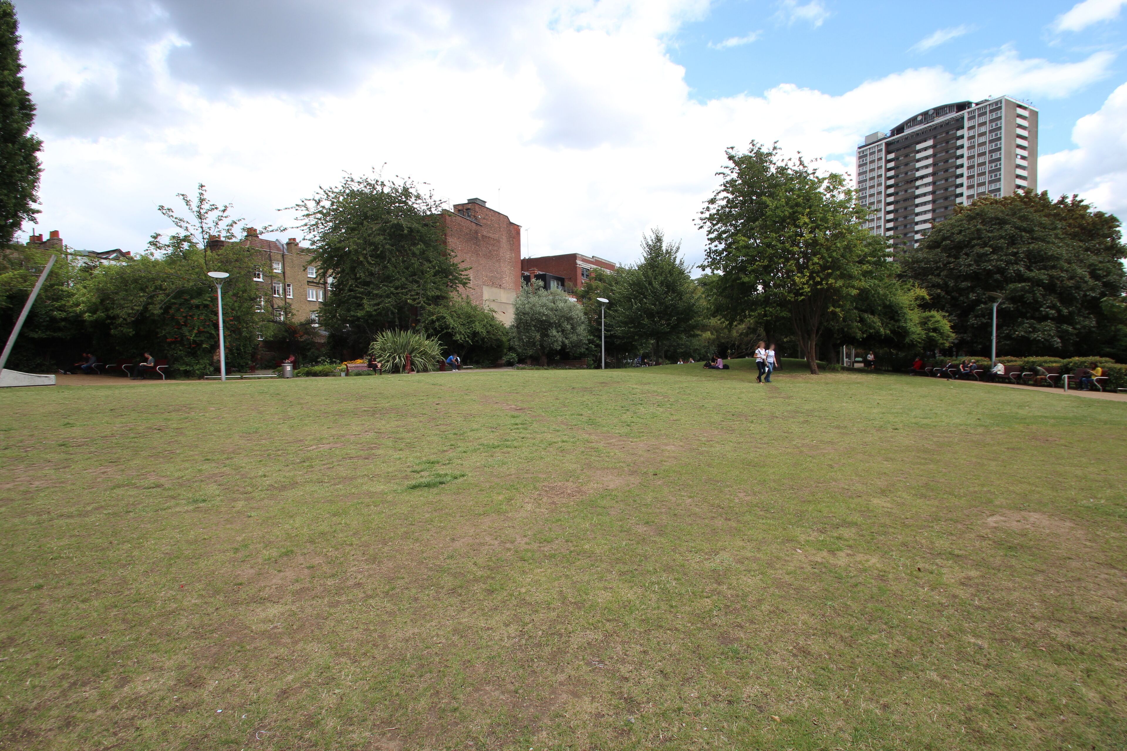 Spa Fields in the Borough of Islington in London, England.
