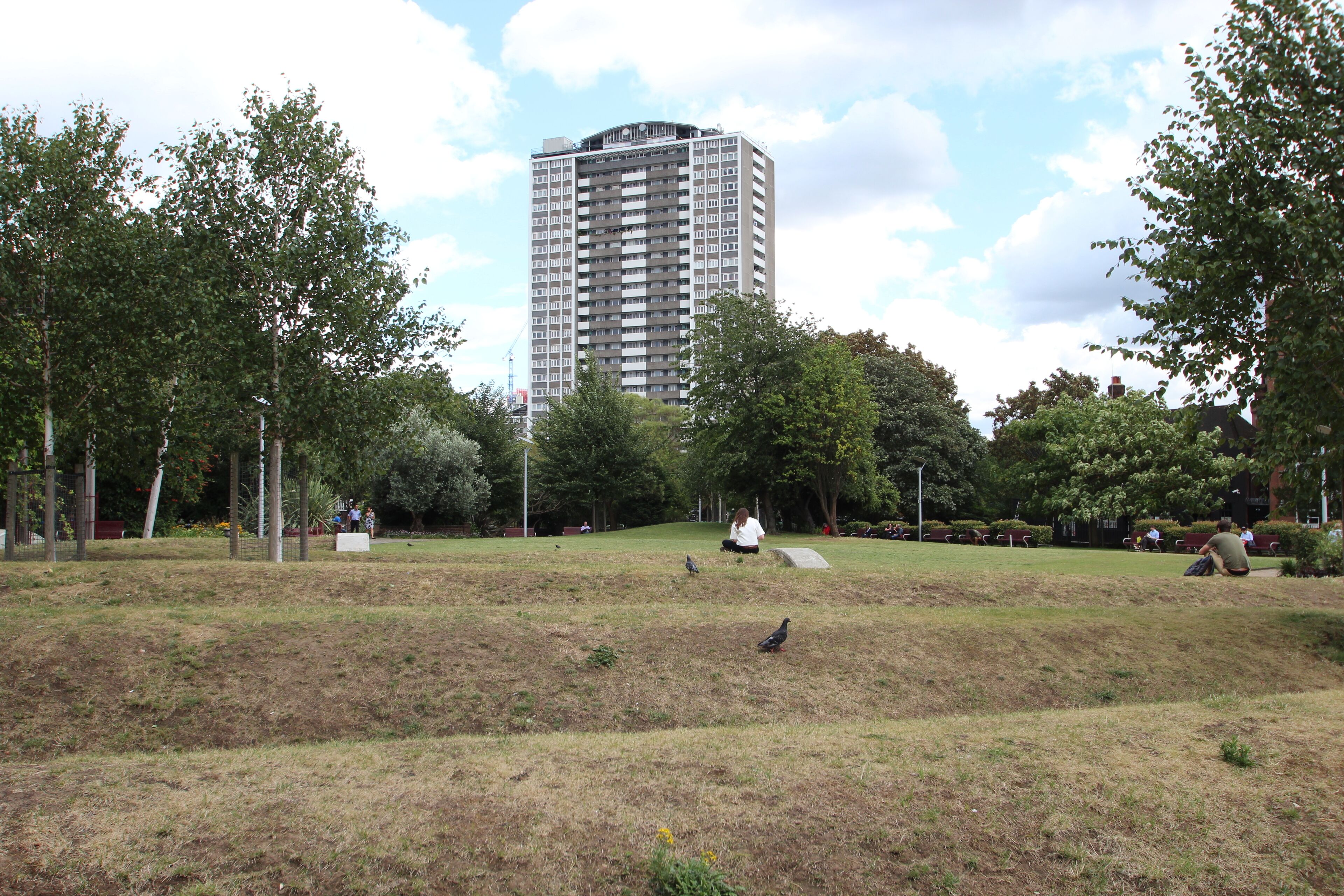 Spa Fields in the Borough of Islington in London, England.