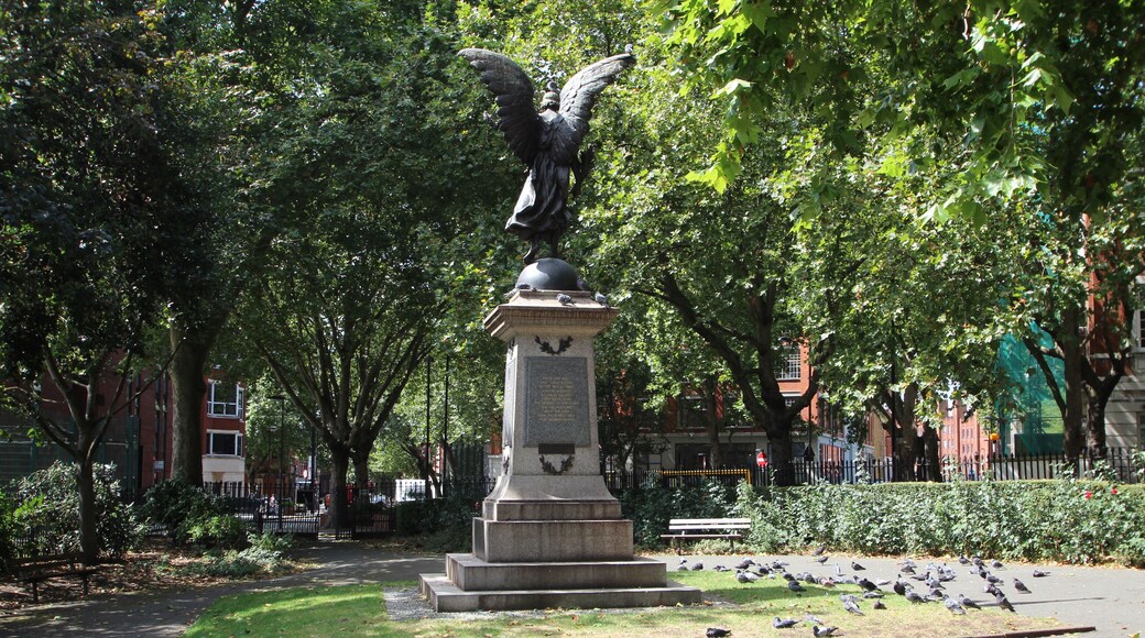 Finsbury War Memorial in Spa Green garden in the Borough of Islington in London, England.