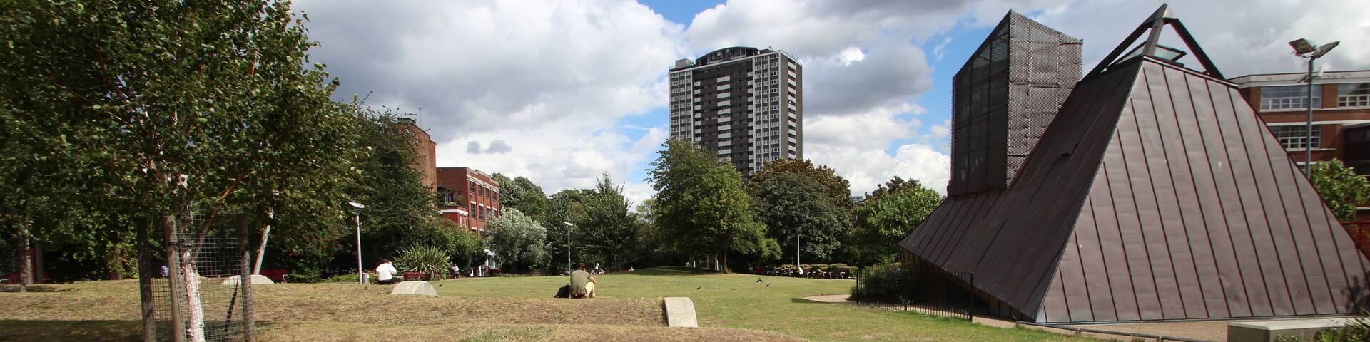 Spa Fields in the Borough of Islington in London, England.
