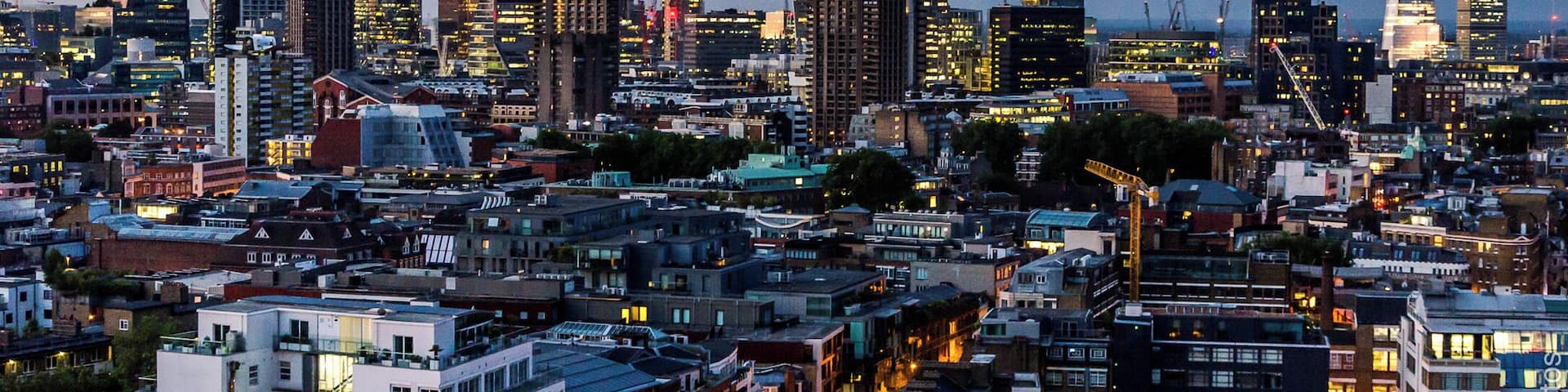 Panorama of City of London from Michael Cliffe House (2015)