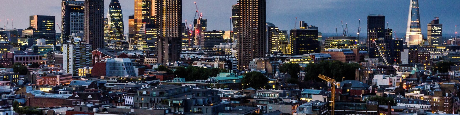 Panorama of City of London from Michael Cliffe House (2015)
