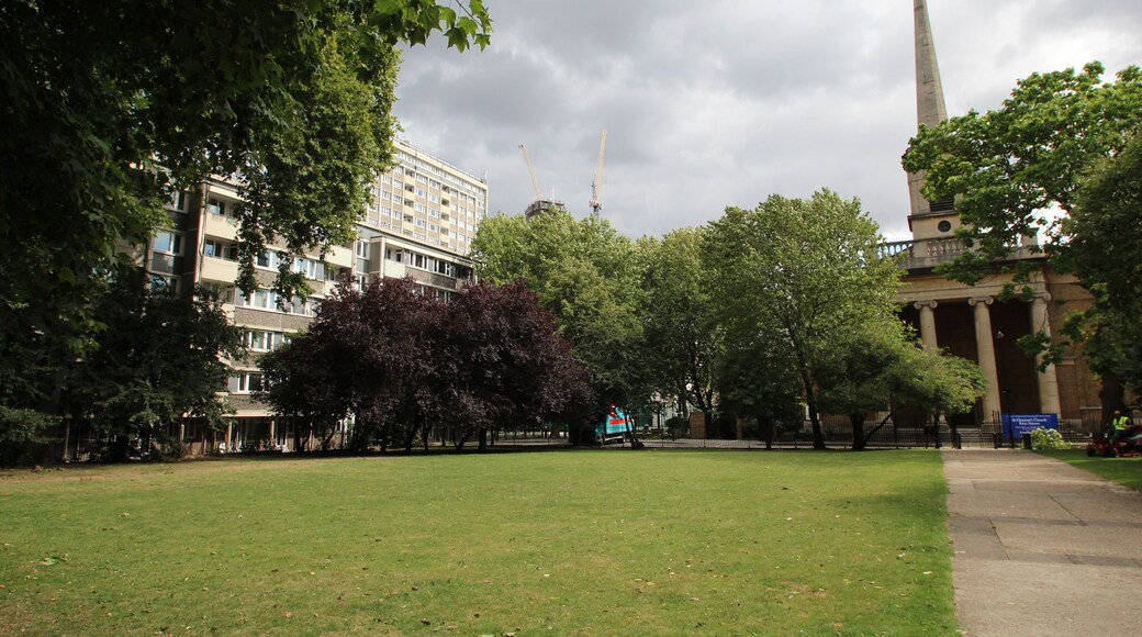 King Square Gardens in the Borough of Islington in London, England.