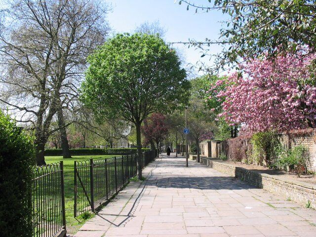 Area behind Sutton House.