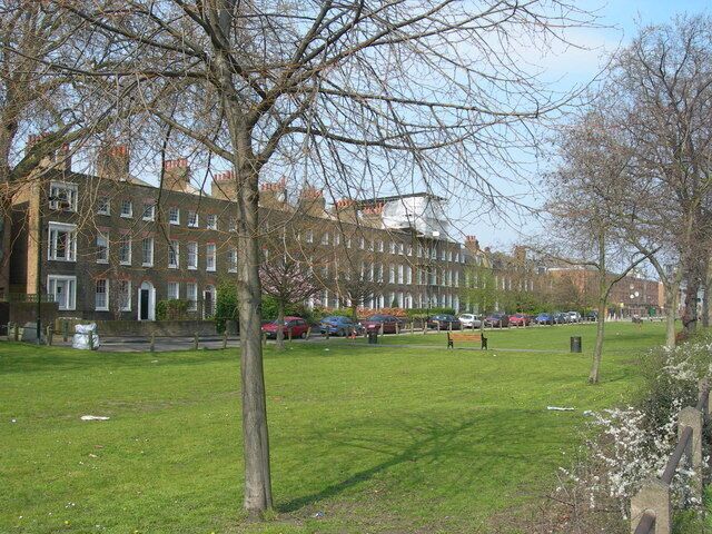Stoke Newington Common Looking towards Sanford Terrace. Photo taken from Rectory Road.