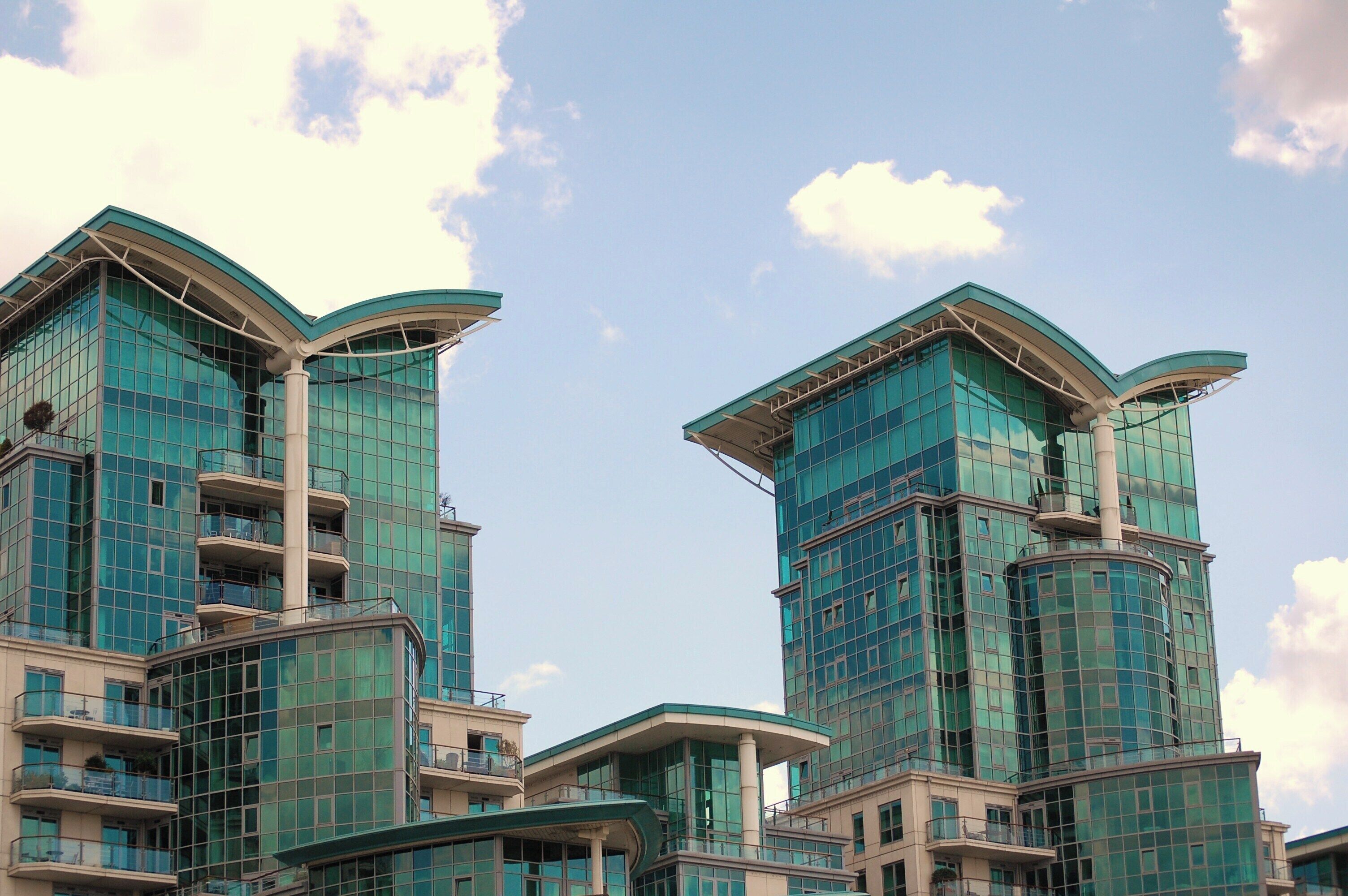 Or Towers Of London. Modern glass monsters at Vauxhall, London.