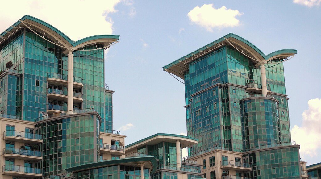 Or Towers Of London. Modern glass monsters at Vauxhall, London.