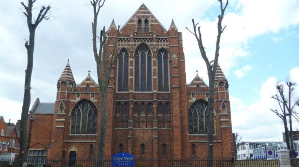 East side of Corpus Christi Church, Brixton Hill SW2