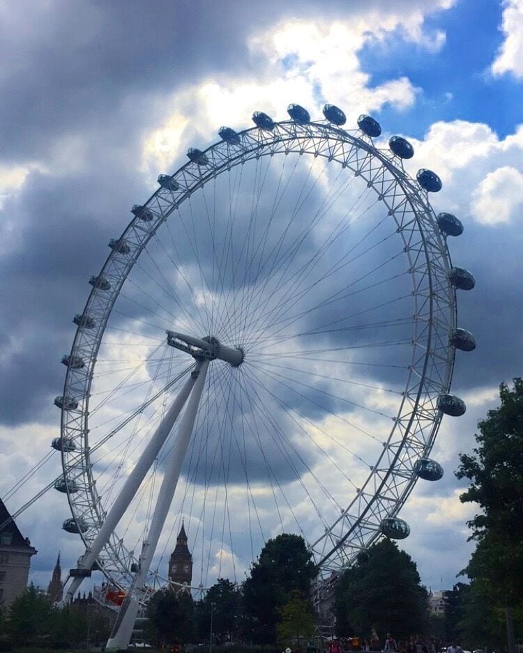 London Eye Ferris wheel.