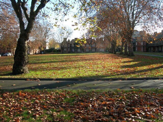 City of London Almshouses and Green, Ferndale Road, SW9 The Almshouses were built as social housing in the latter half of the 19th century. Most of the current residents are nominated by Lambeth Council now. Read more via these 2 links http://www.british-history.ac.uk/report.aspx?compid=49766 http://www.brixtonsociety.org.uk/trailtwo.htm