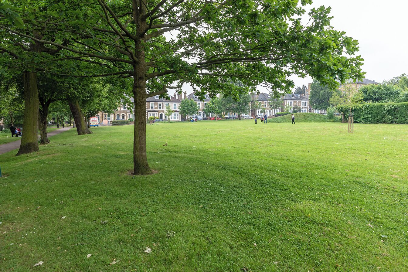 Woodside Park. Wood Green, London - looking on to Earlham Grove