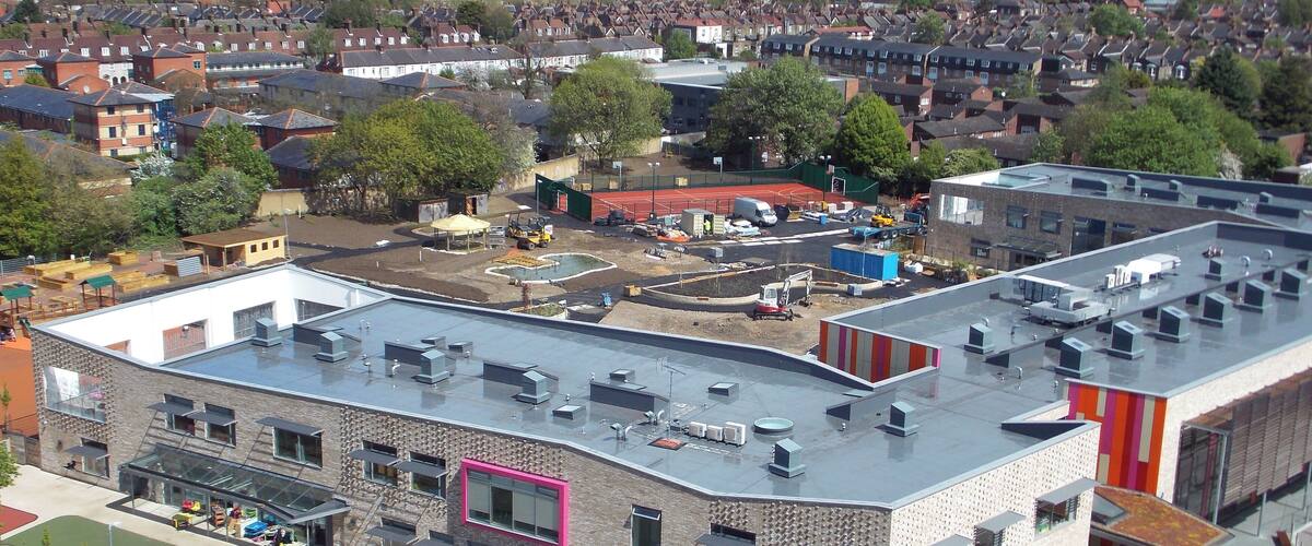 Redevelopment of Broadwater Farm Primary School, today called The Willow, in Tottenham, London, England, between August 2010 and June 2013. Camera: Nikon Coolpix L810 Software: JPEG lens-corrected, optimized, and possibly straightened and cropped with DxO OpticsPro 11 Elite and Viewpoint 3, and likely further optimized with Adobe Photoshop CS2.