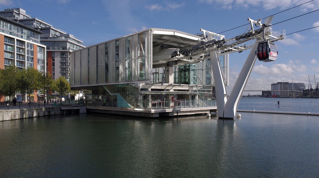 The Emirates Royal Docks end of the Emirates Airline.