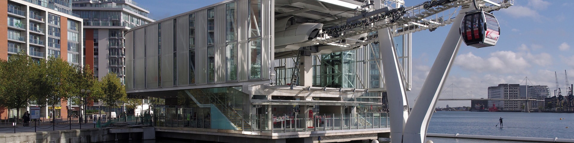 The Emirates Royal Docks end of the Emirates Airline.