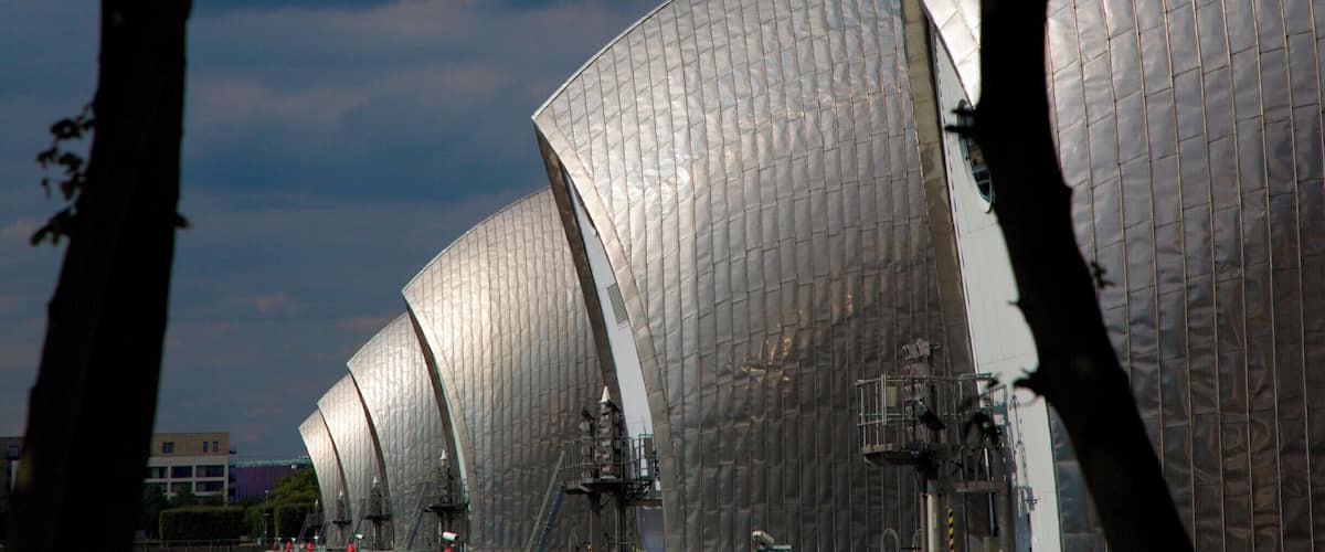 Thames Barrier on the Thames walk