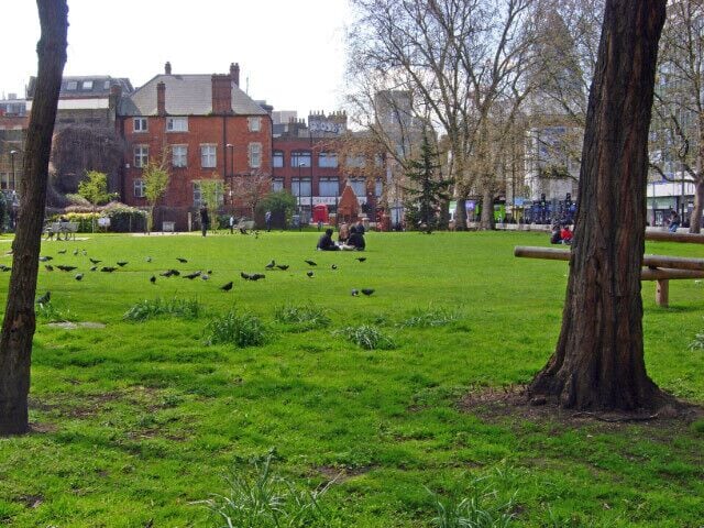 Altab Ali Park, Whitechapel This open space, to the south of Whitechapel Road, was originally the site of the 'White Chapel', a 13th century structure with white walls. The chapel was badly damaged in the blitz and had to be demolished. The park is named after Altab Ali who was murdered in 1978, in a racially motivated attack, in Adler Street (from where this picture was taken).