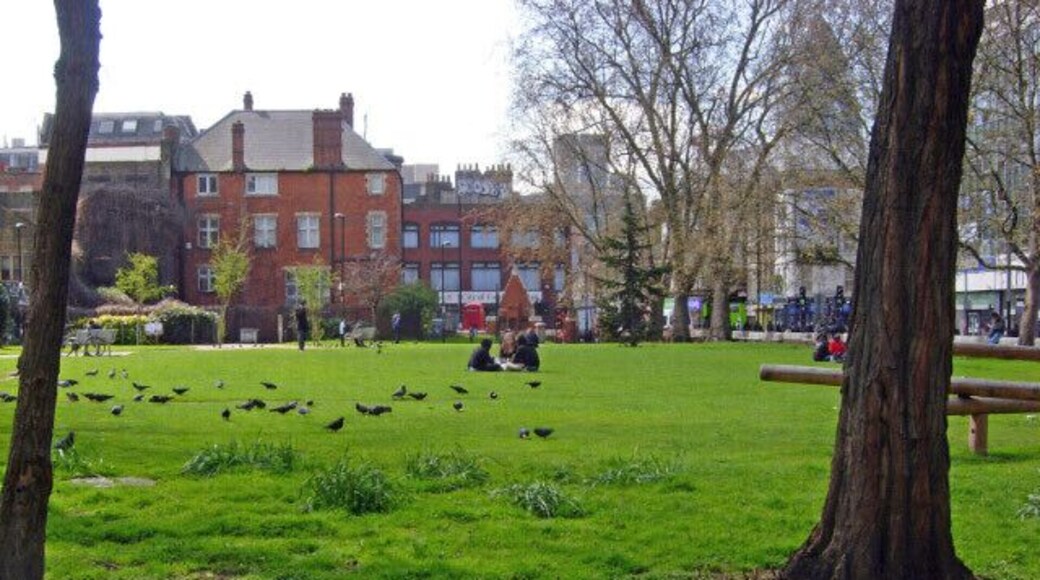 Altab Ali Park, Whitechapel This open space, to the south of Whitechapel Road, was originally the site of the 'White Chapel', a 13th century structure with white walls. The chapel was badly damaged in the blitz and had to be demolished. The park is named after Altab Ali who was murdered in 1978, in a racially motivated attack, in Adler Street (from where this picture was taken).