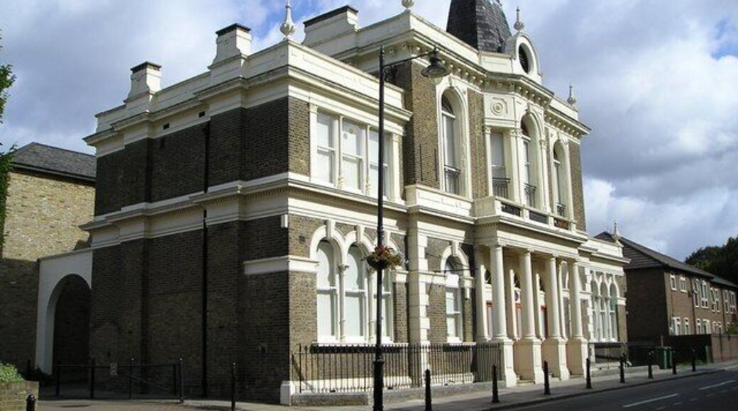 Walthamstow Old Town Hall Built in 1878 and replaced by the present town hall in Forest Road in 1941. Later used as part of Connaught Hospital. Restored in 1994.