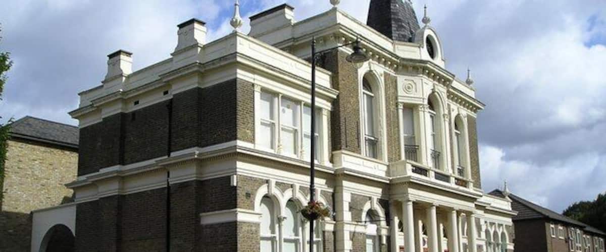 Walthamstow Old Town Hall Built in 1878 and replaced by the present town hall in Forest Road in 1941. Later used as part of Connaught Hospital. Restored in 1994.