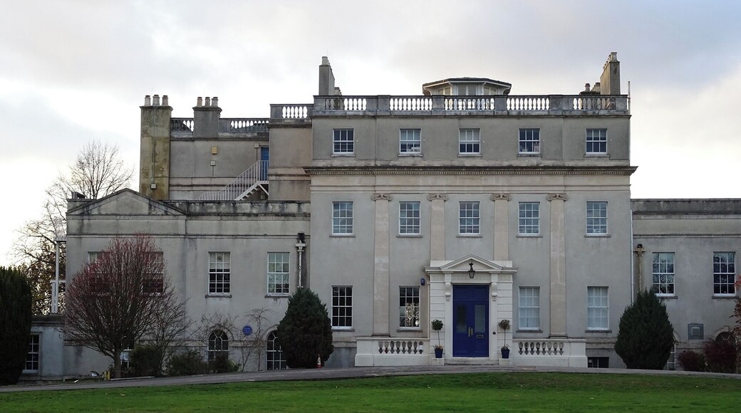 Highams built 1768 Landscape Gardens by Humphrey Repton 1794 (name incorrectly rendered on plaque, should be Humphry)