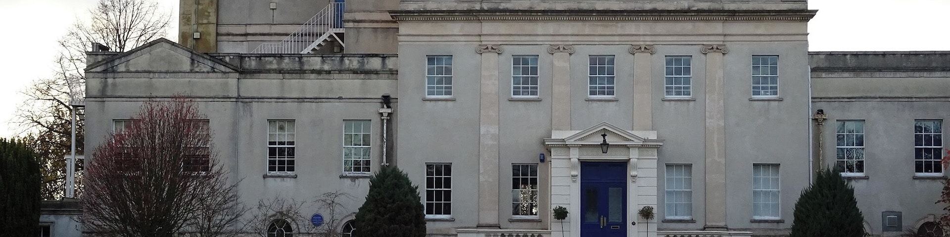 Highams built 1768 Landscape Gardens by Humphrey Repton 1794 (name incorrectly rendered on plaque, should be Humphry)