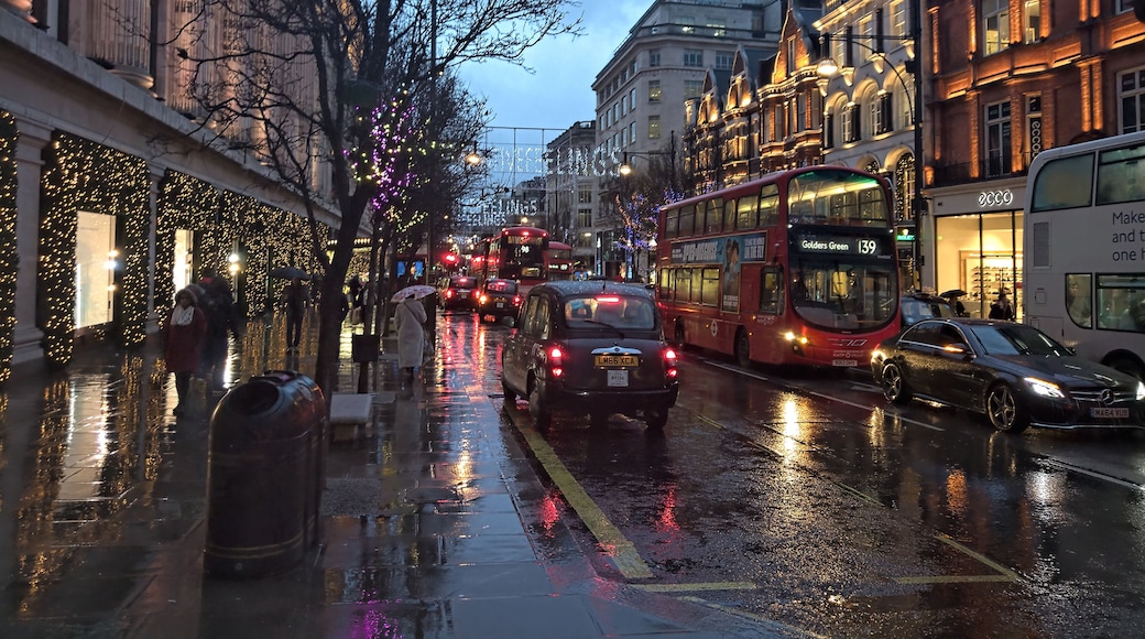 London in the rain. All said.