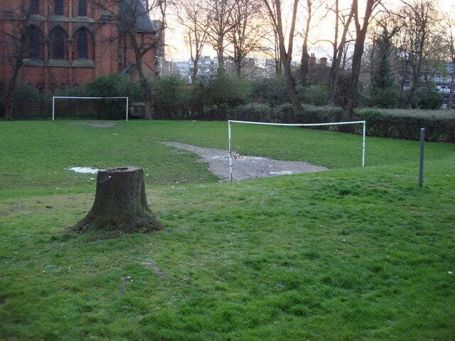 Football pitch, Forty Tree Green