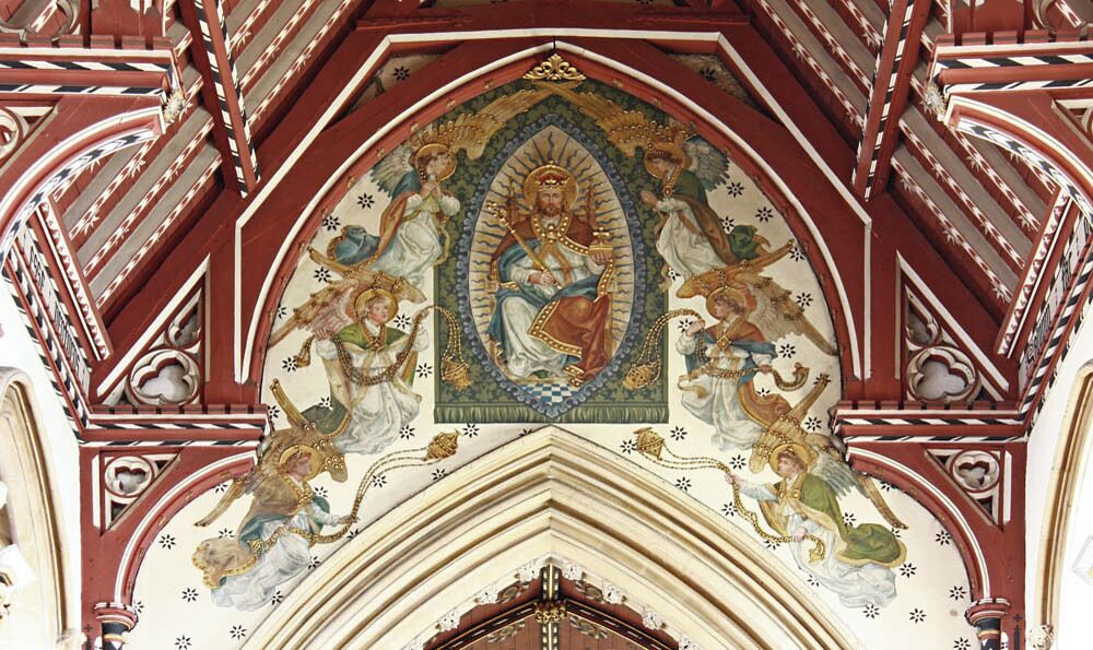 Christ the Saviour, Ealing Broadway - Painting above chancel arch