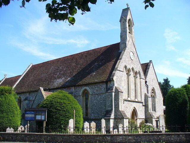 St Mary Magdalen, Ripley Norman, flint-walled parish church on the southern side of Ripley's High Street.