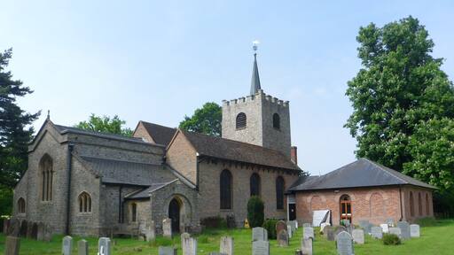 St Michael and All Angels Church, Church Lane, Pirbright, Borough of Guildford, Surrey, England.