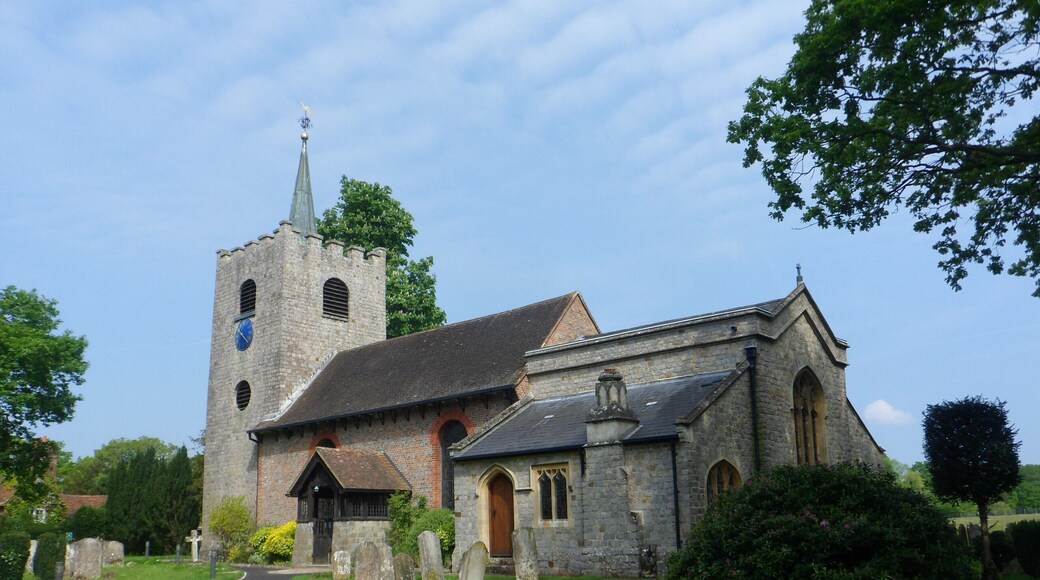 St Michael and All Angels Church, Church Lane, Pirbright, Borough of Guildford, Surrey, England.